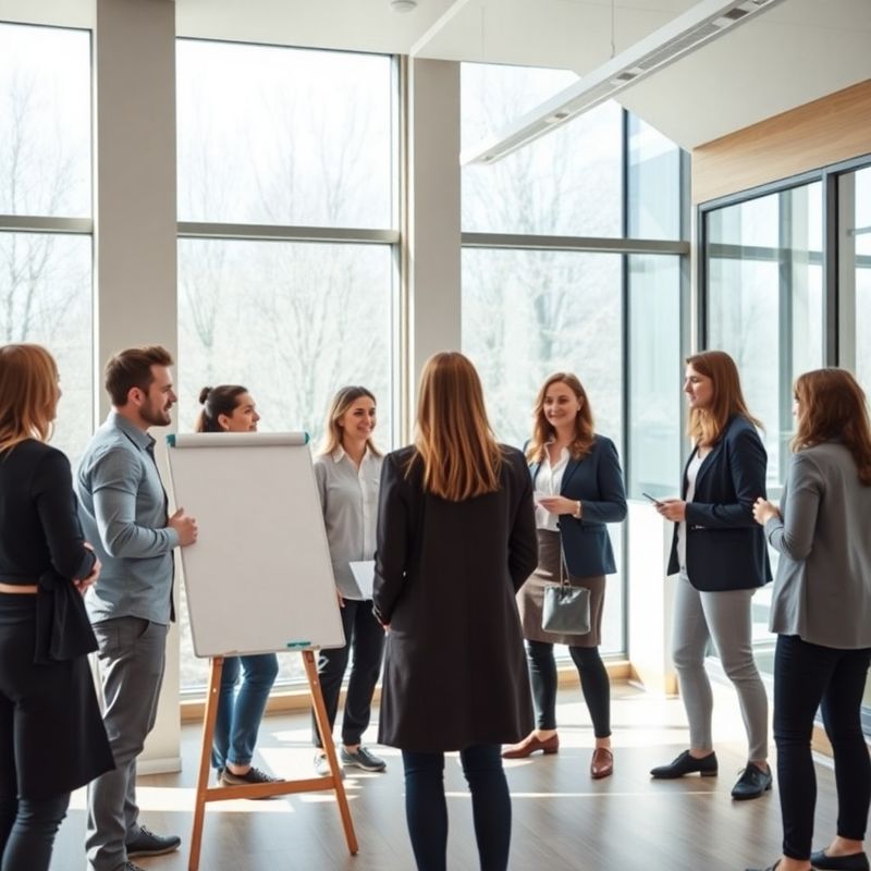 Das Mentorstation-Team im Büro in Hannover
